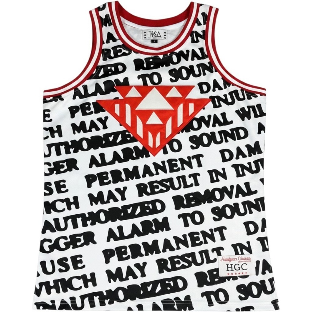 Headgear Classics TISA Red America Basketball Jersey Tank Top Men's Small NWT